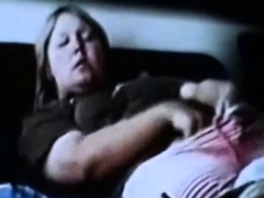 Hidden cam catches my chubby sister having orgasm
